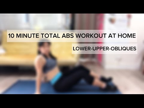 🔥🏋️‍♀️10 Min Total Abs Workout at Home || Lower, Upper & Obliques - YouTube