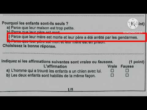 3ème année collège examen régional تصحيح الإمتحان الجهوي جهة درعة تافيلالت 2023 اللغة الفرنسية ه