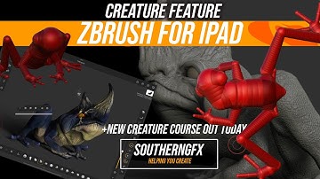 Sculpting a creature using ZBRUSH FOR THE IPAD