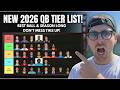 Do NOT Draft A 2026 Quarterback Without This Tier List! 🚨