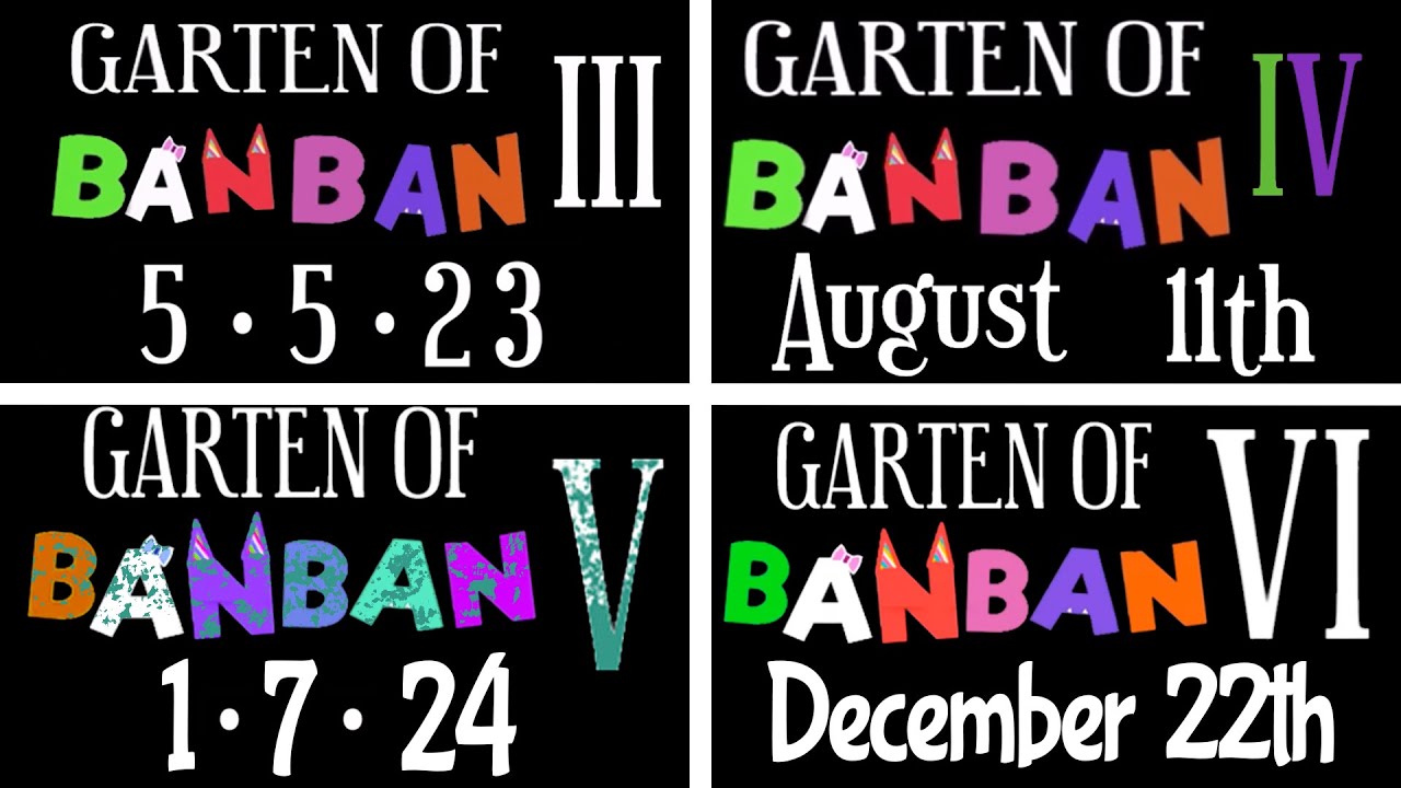 102Style New Garten Of Banban 1 2 3 4 5Plush Game Animation