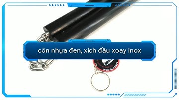CÔN NHỰA ĐẶC, XÍCH ĐẦU XOAY INOX tại #KANSHOP côn nhị khúc. Lớp dạy côn #KANCLUB nunchaku