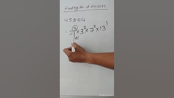 Finding Number of divisors simple trick, #mathstrick #mathslovers #mathsislove