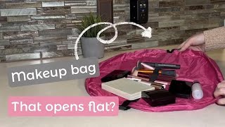 Lay n Go Cosmo Makeup Bag Review | Lay Flat Travel Organizer
