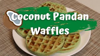 Coconut Pandan Waffles | Vietnamese Snack  (How to Make)