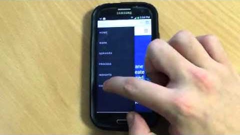 Tap-to-call (click to call) mobile website example