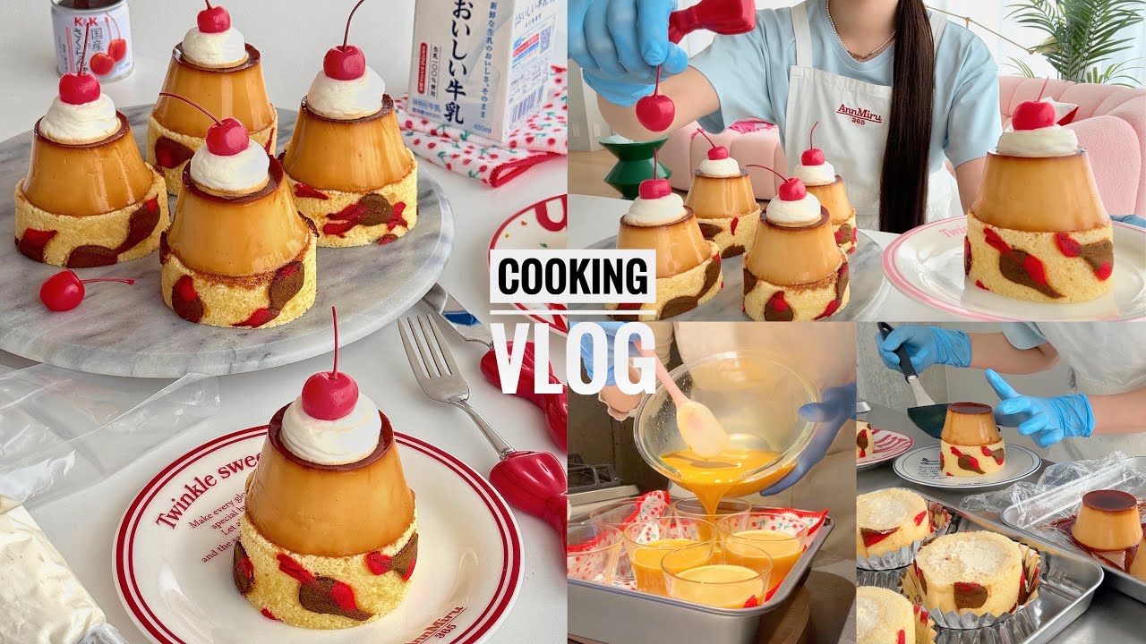 1年ぶりのUberミル始動!🚴‍♀️現役ﾊﾟﾃｨｼｴのレシピ開発と日常📚プリンロールケーキ🍮【視聴者リクエストVol.1】