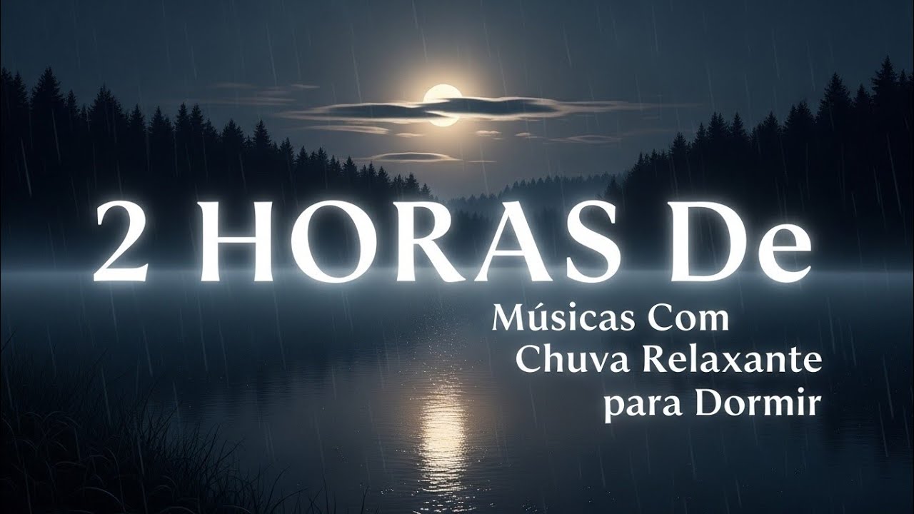 2 Horas de Músicas Com Chuva 🌧️🌙 Música Relaxante para Dormir Profundamente ou Meditar 