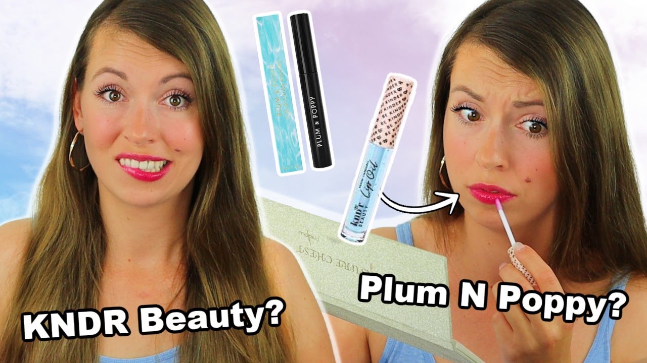 Plum N Poppy Curl and Volume Mascara & KNDR Beauty Mood Changing Lip