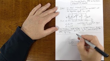 Chapter 13 Problem 4 - Everything: Finding a transfer function and back to time domain.