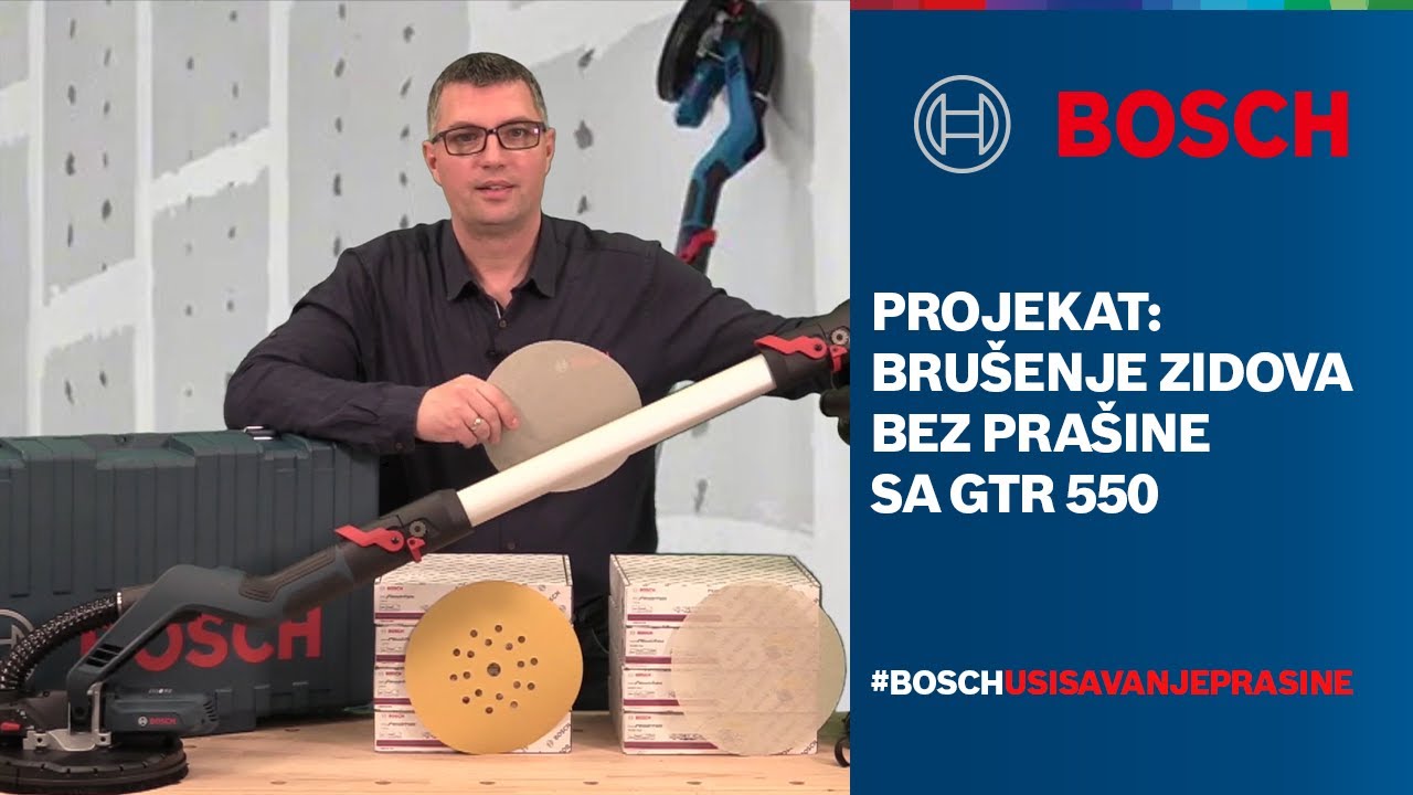 Projekat: Brušenje zidova bez prašine sa GTR 550