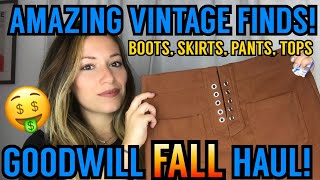 OMG! VINTAGE GOODWILL FALL CLOTHING THRIFT HAUL!