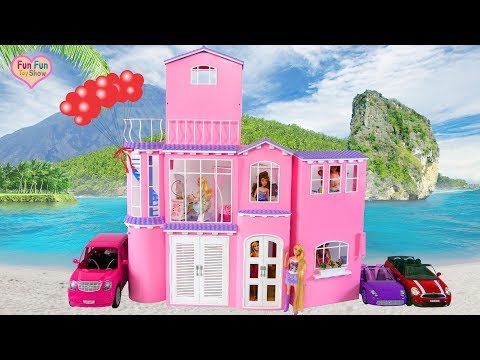 Giant Barbie Rapunzel Styling Head Makeover - Deluxe Makeup Cosmetic set Toy Accessories Jewelry Bar. 