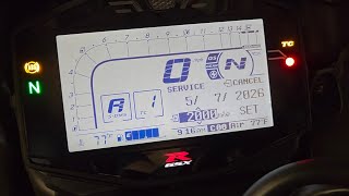 GSXR 1000. Resetting the Oil Service light. 2005 Suzuki Gsxr 1000 Service Manual