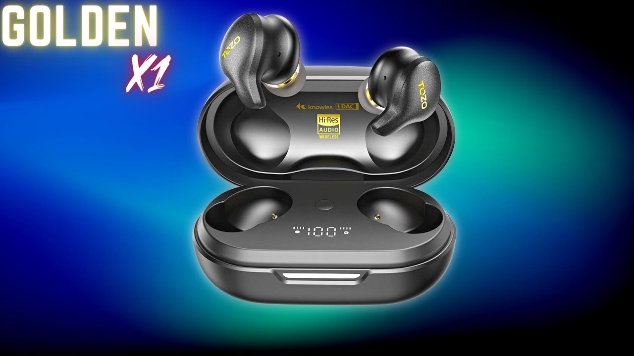 Golden X1 Wireless Earbuds-TOZO