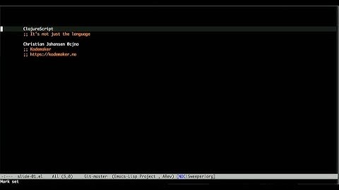 ClojureScript - It