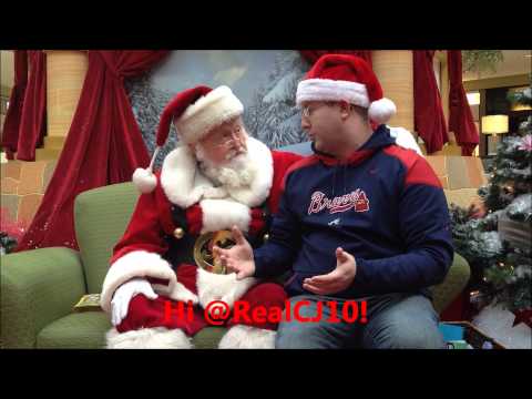 Santa Endorses Bryan Mapes for MLB Fan Cave!