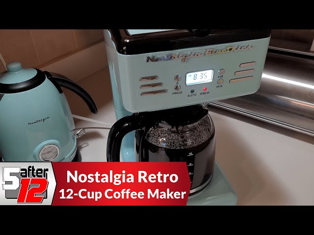 Nostalgia Retro 12-Cup Programmable Coffee Maker 