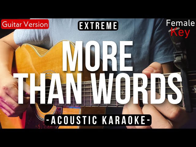 More Than Words [Karaoke Acoustic] - Extreme [Female Key | Music Travel Love Version] class=
