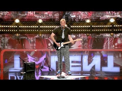 Supertalent 2014 Volker Fischer Aka Rino Pi Mit "Westerland" Von Die Ärzte