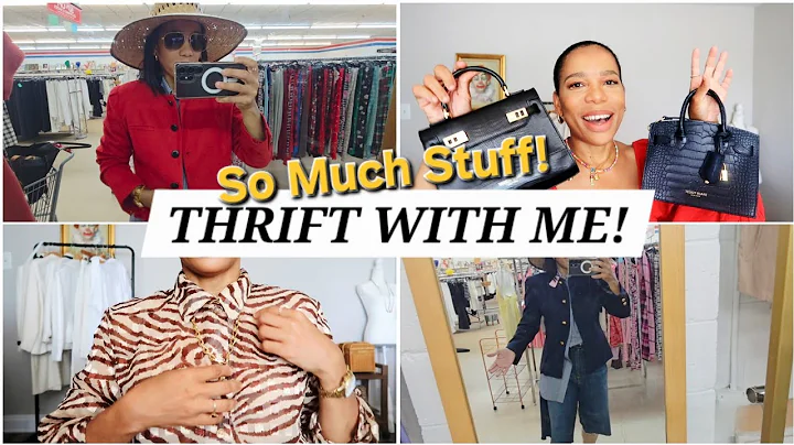 SALVATION ARMY THRIFT WITH ME | PRE-FALL TRY-ON | Styling Try-on Haul | Model Image 