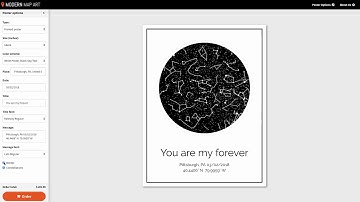 Modern Map Art Custom Star Map Explainer Video