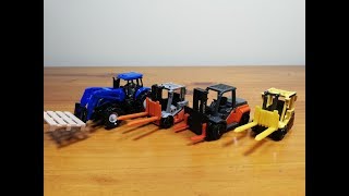 Forklift Matchbox / Siku / TOMICA / Toy car Construction vehicles Forklift Unboxing and Compare