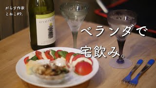 【暮らしvlog#9】宅飲み/べランピング/ナイトガーデン