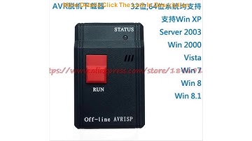 Slide Off-line AVRISP Downloader Offline USB AVR ISP download line Burner programmer