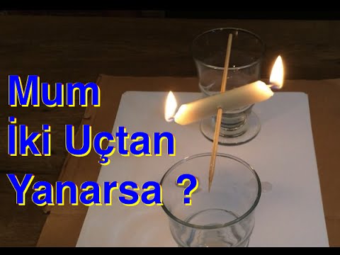 18.video - İki Ucu Yanan Mum , Deney , Candle Experiment