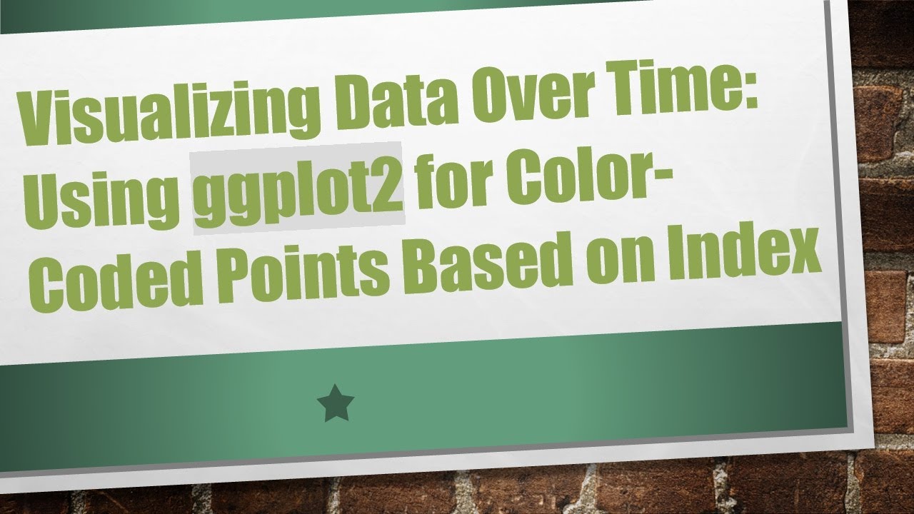 Visualizing Data Over Time: Using ggplot2 for Color-Coded Points Based on Index