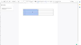 Add serial numbering to a column in google doc table