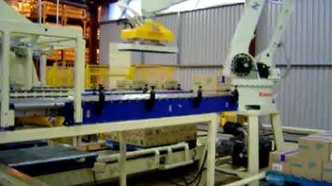 Palletizing Juice Cartons / Cases by ICON Robotics