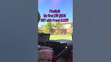 Finally had my first CW QSO!  #amareurradio #hamradio #cw #morsecode