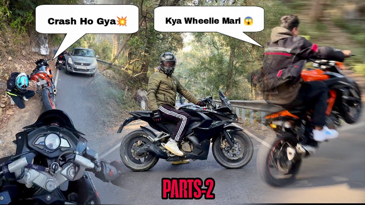 Crash 💥 Ho Gya || Kya Wheelie Mari 😱|| Part-2 || Santosh Kumar Vlog 