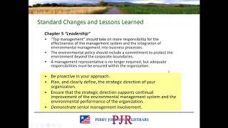 ISO 14001:2015 Lessons Learned