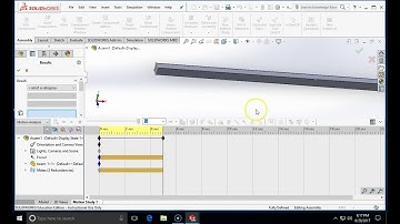 ENGT237 basic beam analysis using solidworks motion
