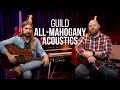 Guilds insanely good and affordable mahogany acoustic guitars m120 om120 and d120