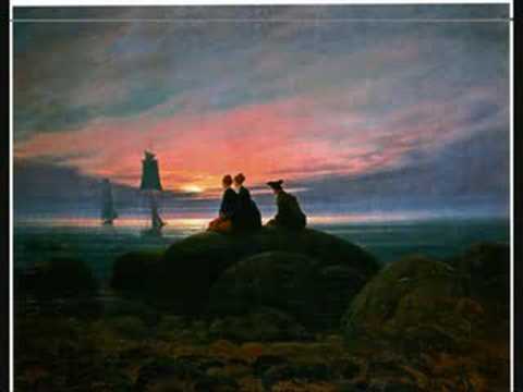 Caspar David Friedrich Moon and Swans