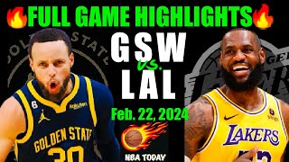 Golden State Warriors vs Los Angeles Lakers Full Game Highlights | Feb 22 | 2024 NBA Season
