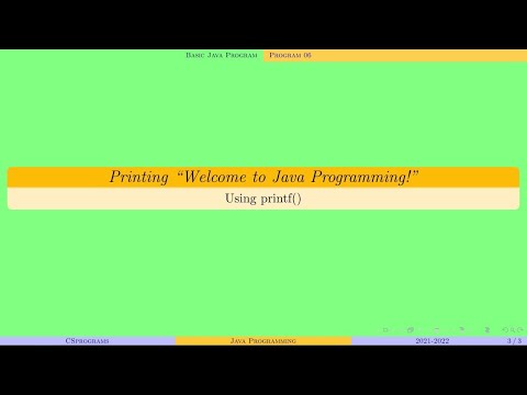 Printing a String in JAVA using printf() | Java Programming | program06 ...