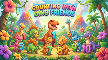 Counting with Dino Friends | Learn Numbers 1–10 with Dinosaurs | Kids Learning | ToonBeats Studio