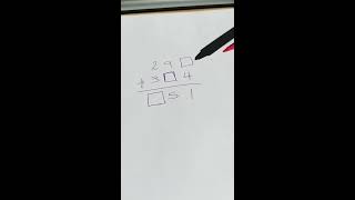 Missing number addition with carrying