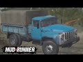 ЗИЛ 130 грузит гаражные части к новому гаражу (MudRunner Mobile)