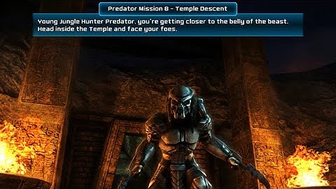 Alien vs Predator Evolution Predator Mission 8 Temple Descent