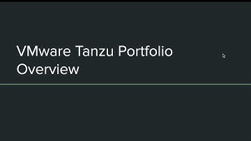 VMware Tanzu Portfolio Introduction