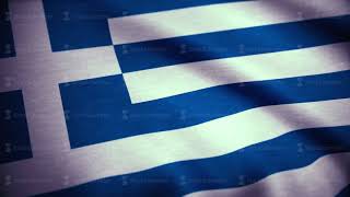 An Animation Of The Flag Of Greece. Flag Of Greece Waving
