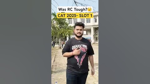 CAT 2025 Slot-1 Reactions 😱 | “Kya RC TOUGH THA?” #cat2025 #shorts