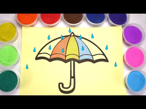Video Tô màu tranh cát cái ô - Umbrella Sand Painting - youtube