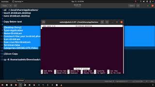 Create App Shortcut On Ubuntu | DroidCamx | Part 2